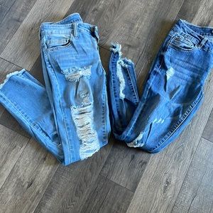 Worn couple times fashion nova high wasted shinny jeans size 3